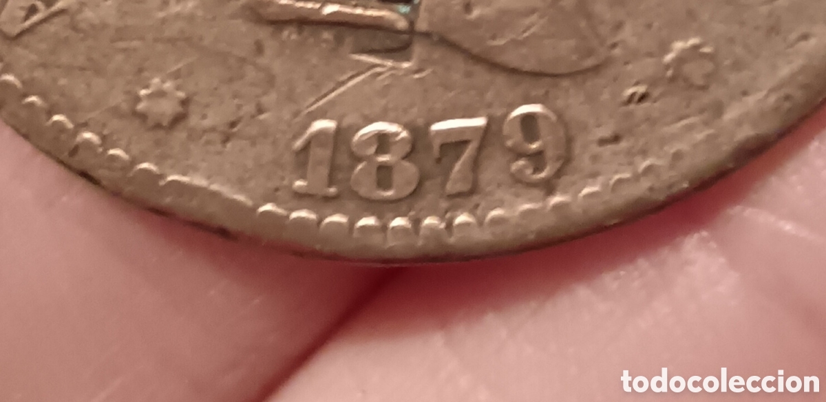 Material numism&aacute;tico: Moneda Alfonso XII CNT - Foto 4