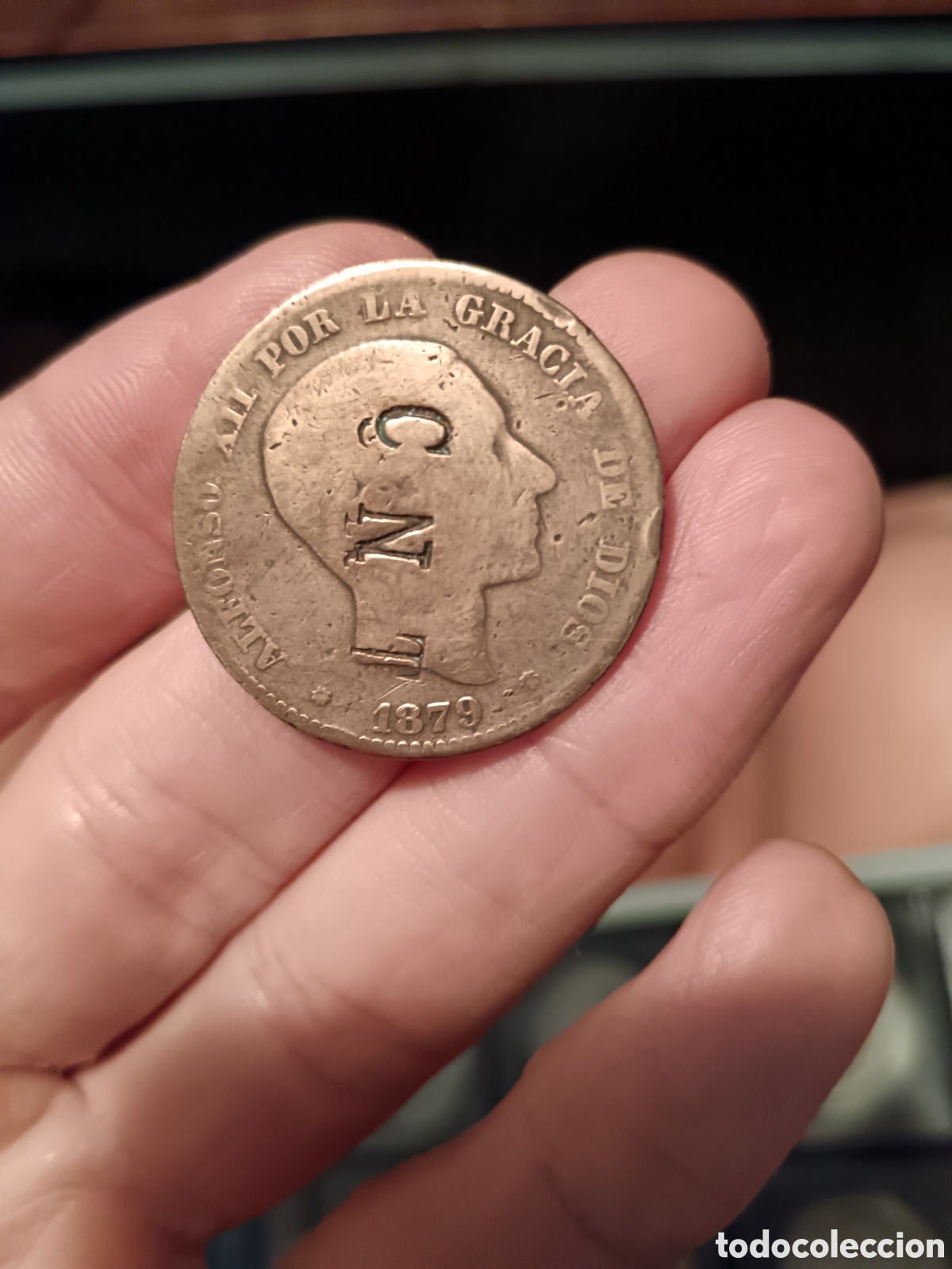 Material numism&aacute;tico: Moneda Alfonso XII CNT - Foto 1