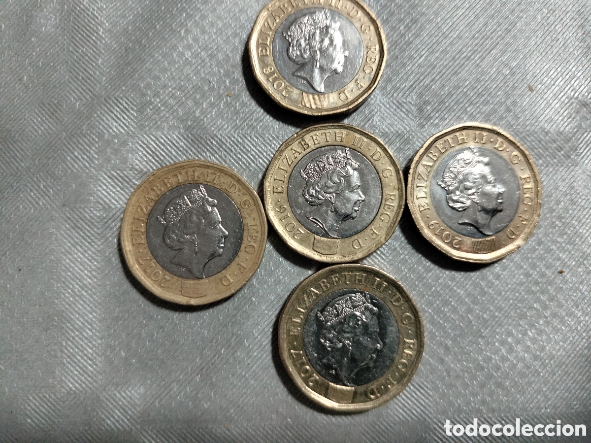 Material numism&aacute;tico: Moneda One pound 2016 .2019 - Foto 2