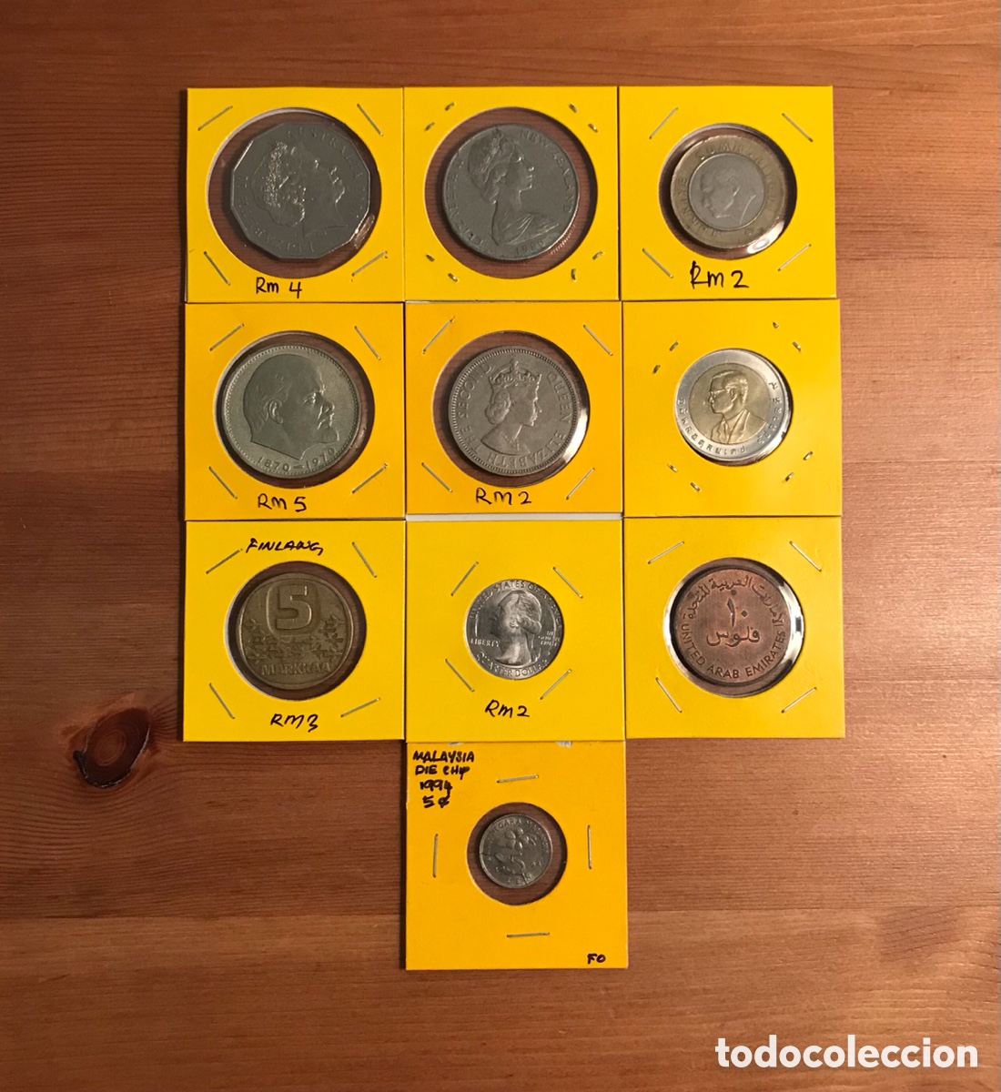 Material numism&aacute;tico: Lote 10 monedas extranjeras. - Foto 1