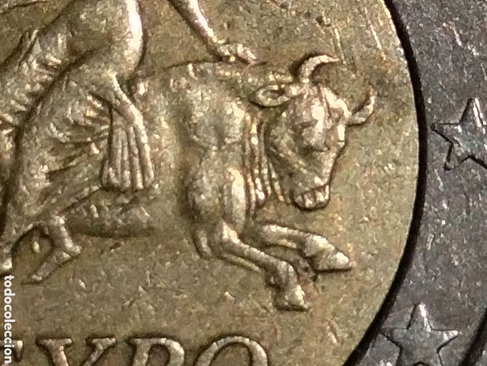 Material numism&aacute;tico: 2 &euro; Grecia con fallos - Foto 2