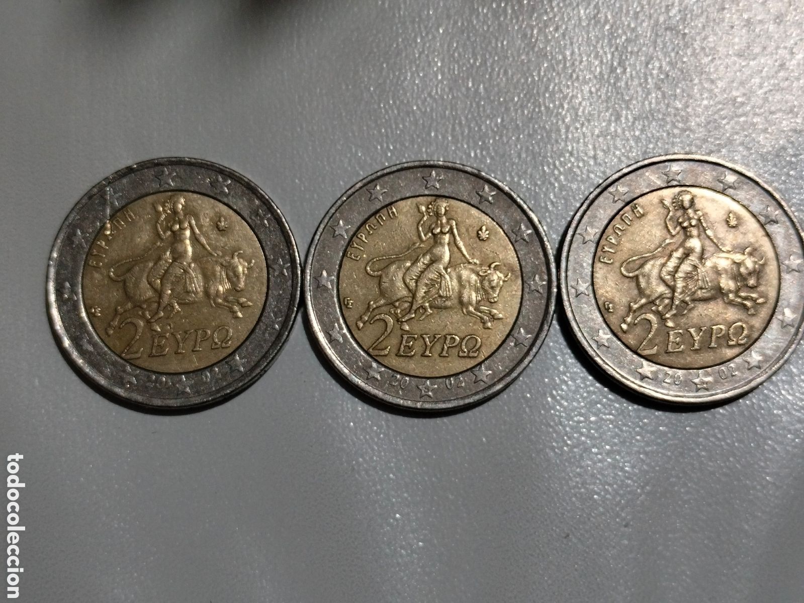 Material numism&aacute;tico: 2 &euro; Grecia con fallos - Foto 5