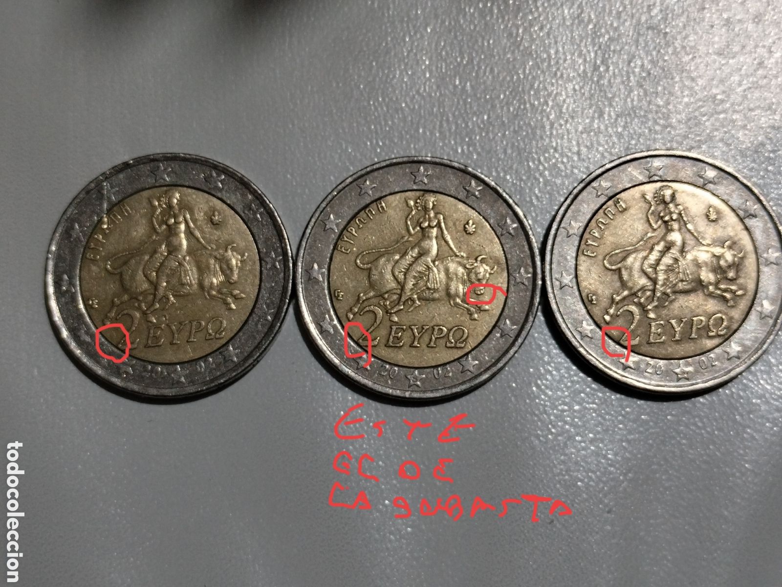 Material numism&aacute;tico: 2 &euro; Grecia con fallos - Foto 9