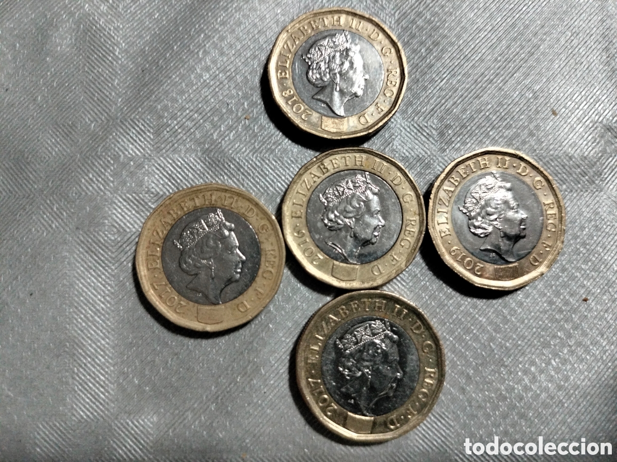 Material numism&aacute;tico: Monedas One pound 2016-2019 - Foto 2