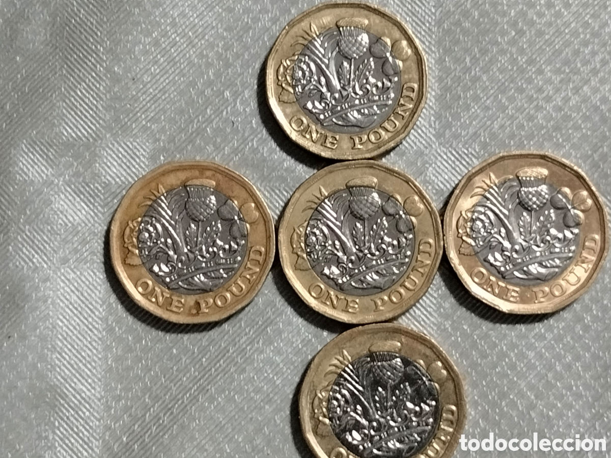 Material numism&aacute;tico: Monedas One pound 2016-2019 - Foto 8