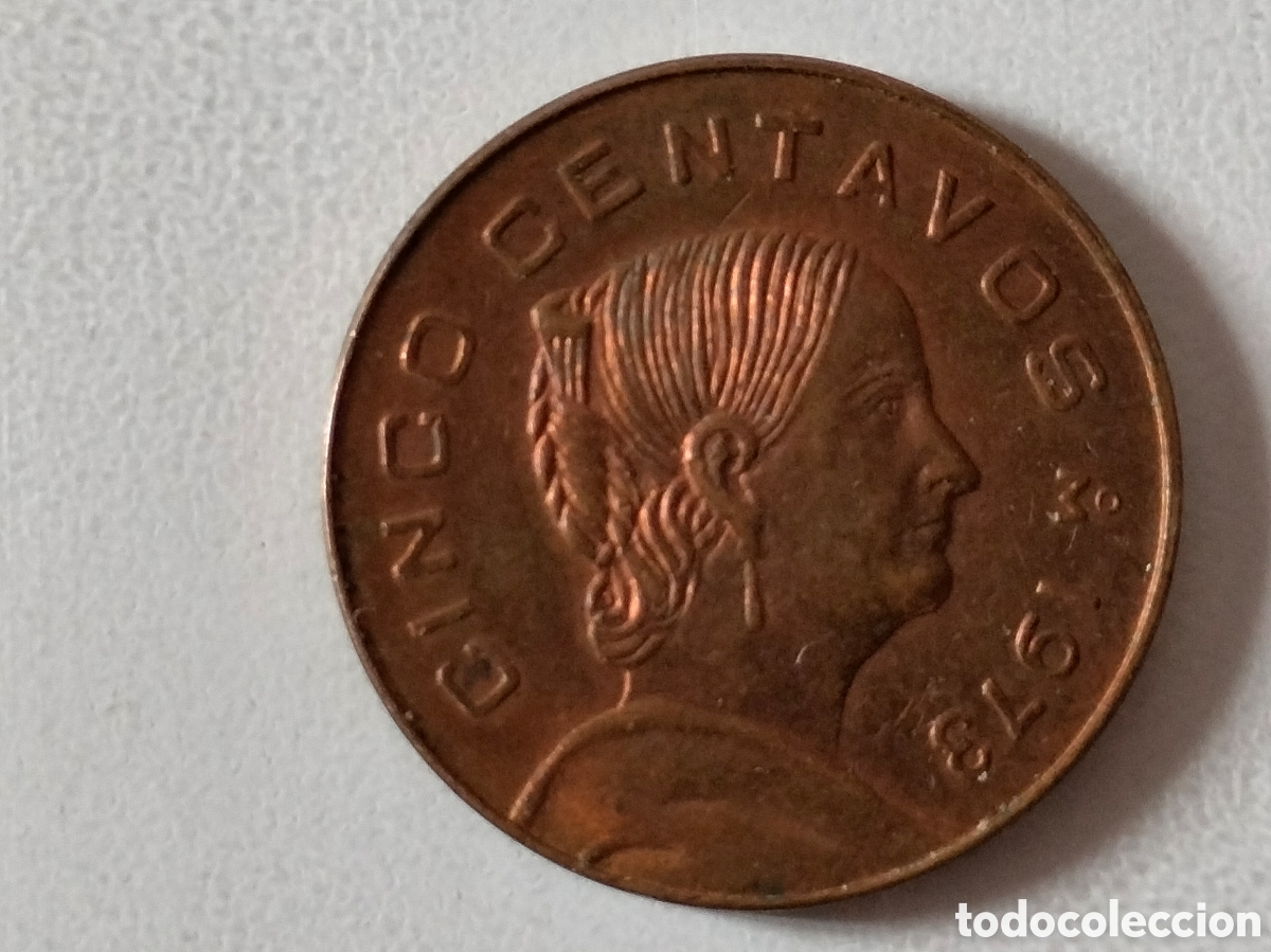 Material numism&aacute;tico: Cinco centavos M&eacute;xico 1973 - Foto 8