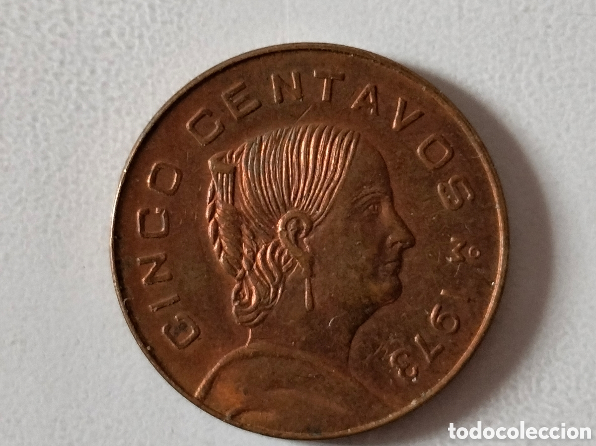 Material numism&aacute;tico: Cinco centavos M&eacute;xico 1973 - Foto 1