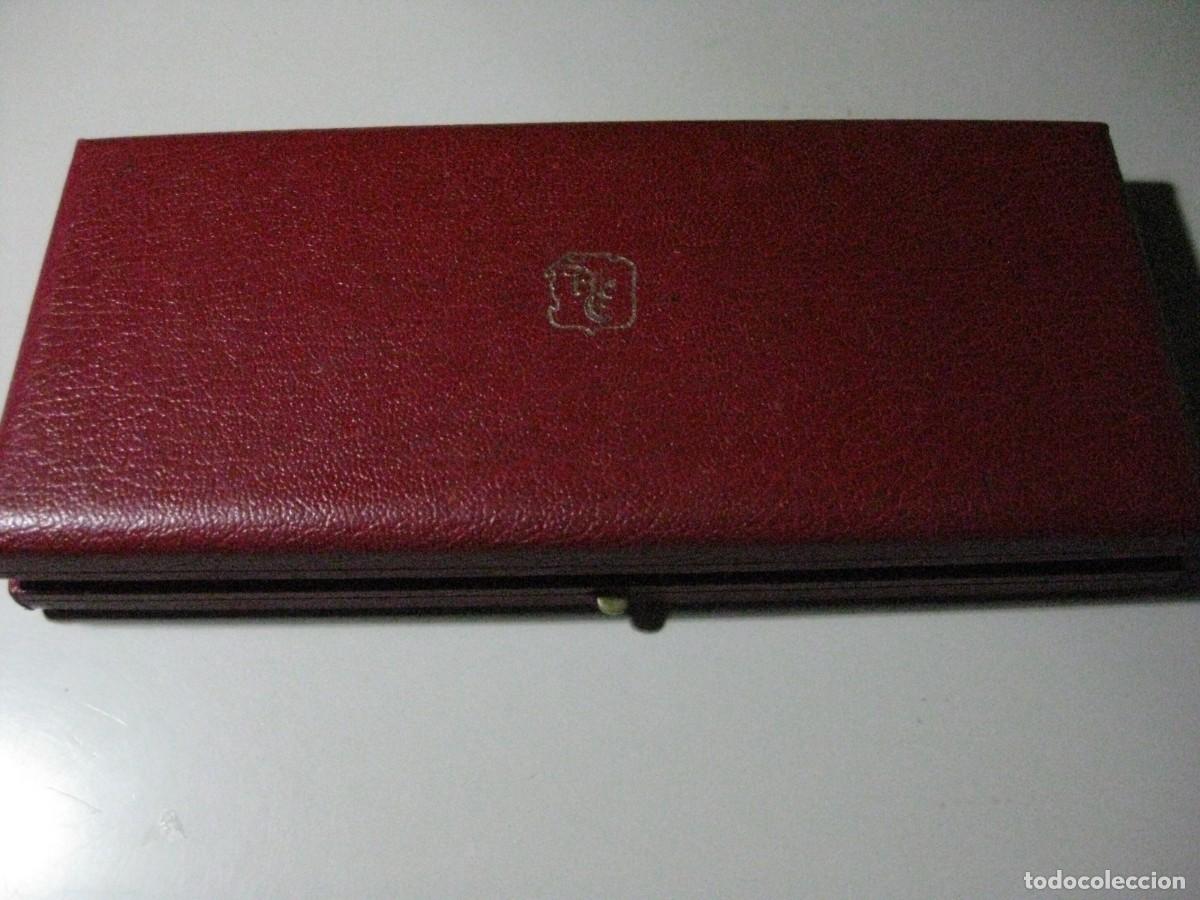 Material numism&aacute;tico: ESTUCHE DE PIEL PARA MONEDAS - Foto 1
