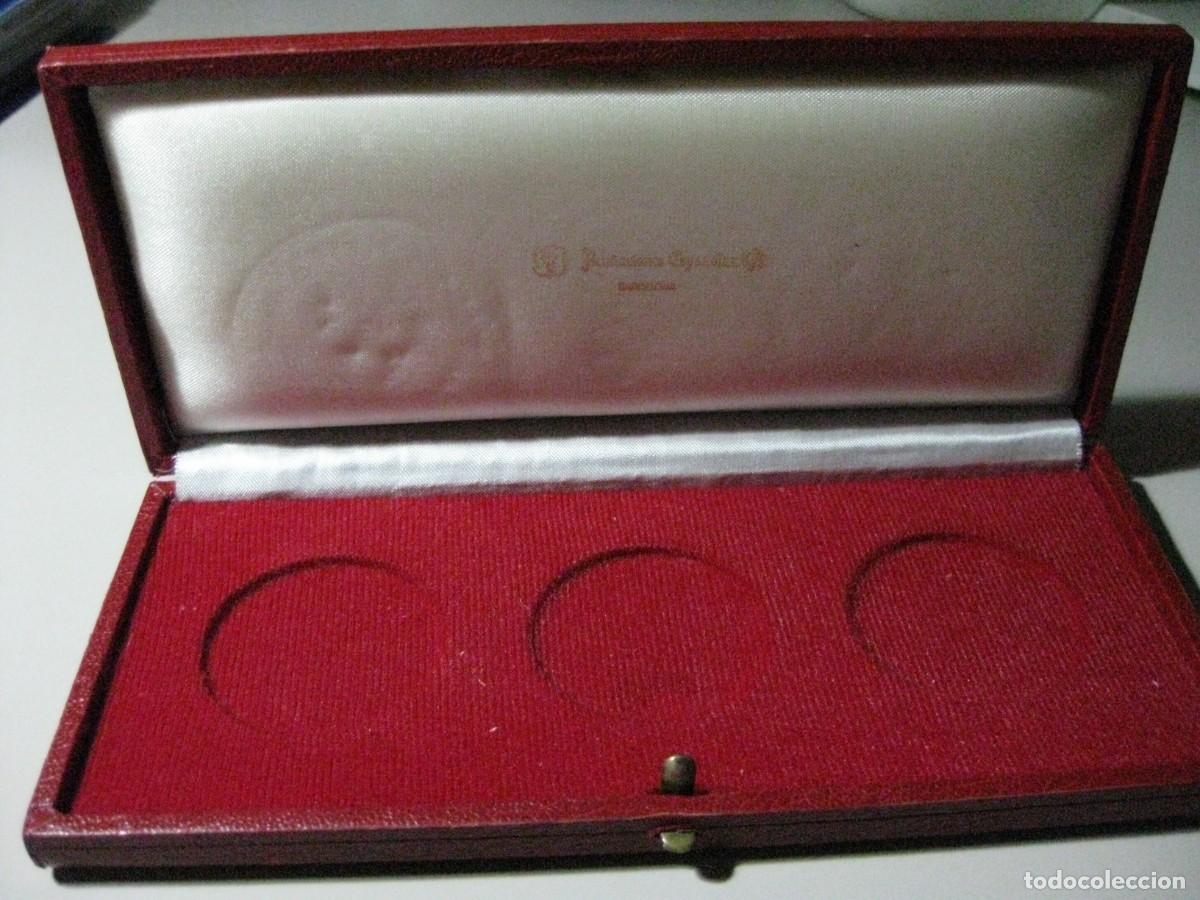 Material numism&aacute;tico: ESTUCHE DE PIEL PARA MONEDAS - Foto 2