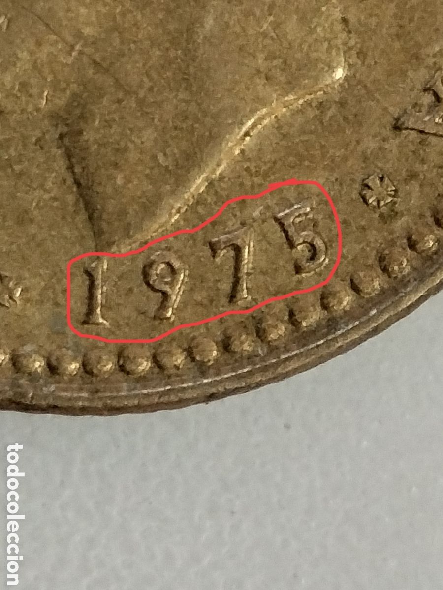 Material numism&aacute;tico: Moneda una peseta 1975*78 - Foto 5