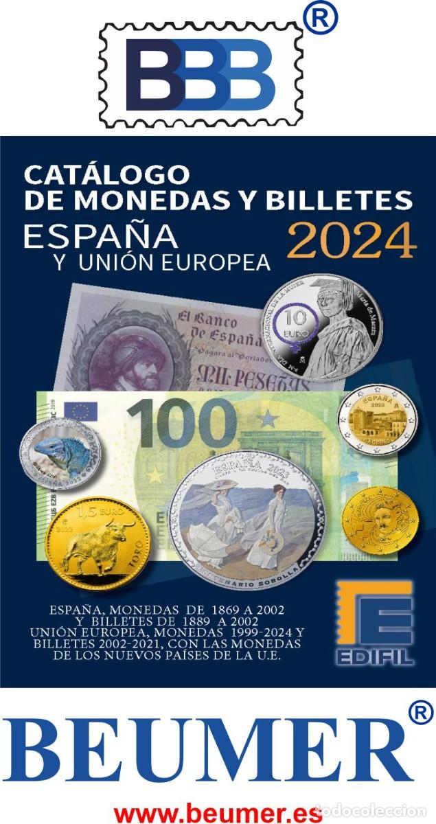 Material numism&aacute;tico: Cat&aacute;logo &euro;URO-Monedas y Billetes. Edici&oacute;n 2024.En franc&eacute;s. - Foto 9