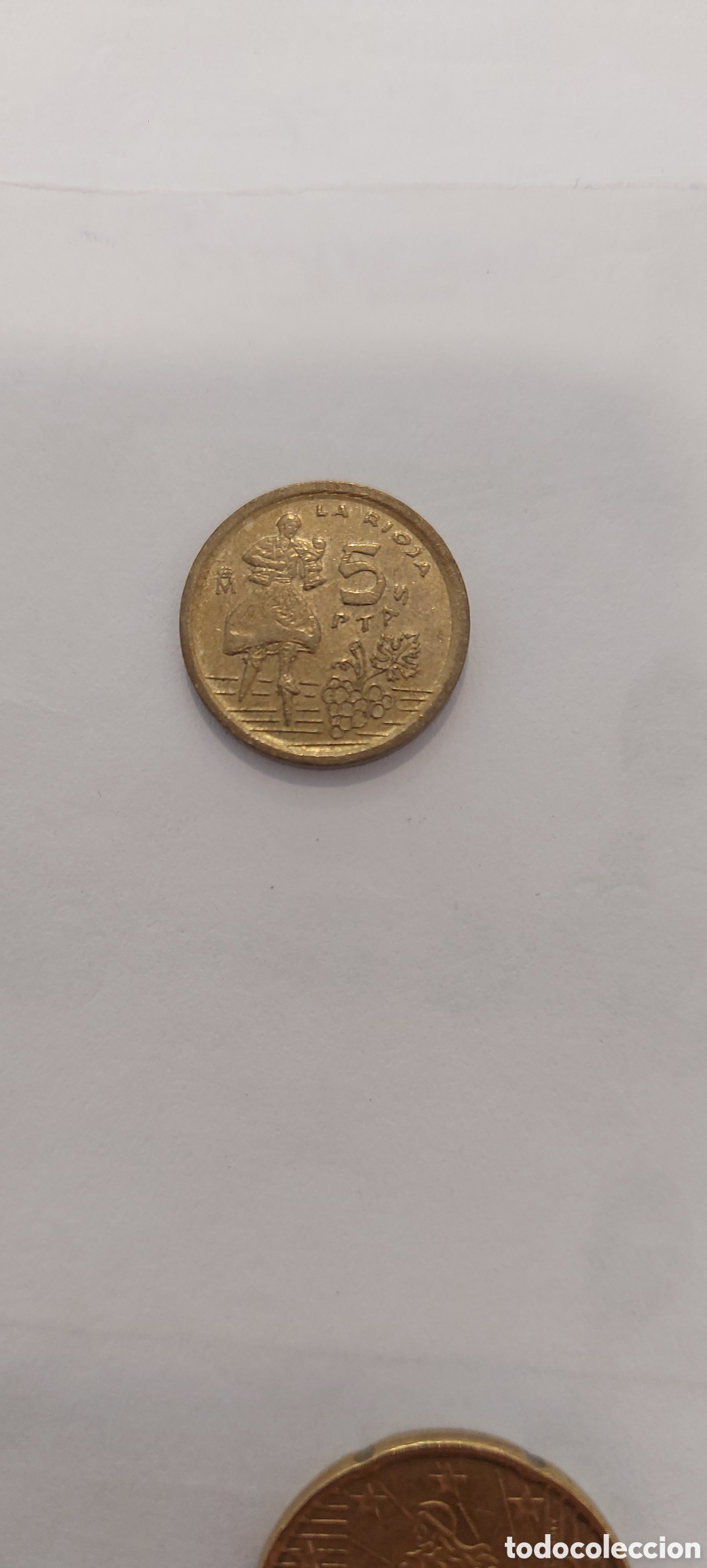 Material numism&aacute;tico: Moneda de 5 Ptas La Rioja - Foto 1