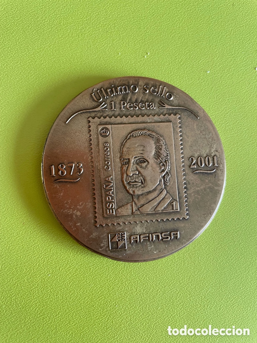 Material numism&aacute;tico: Sello de una peseta Afinsa - Foto 2