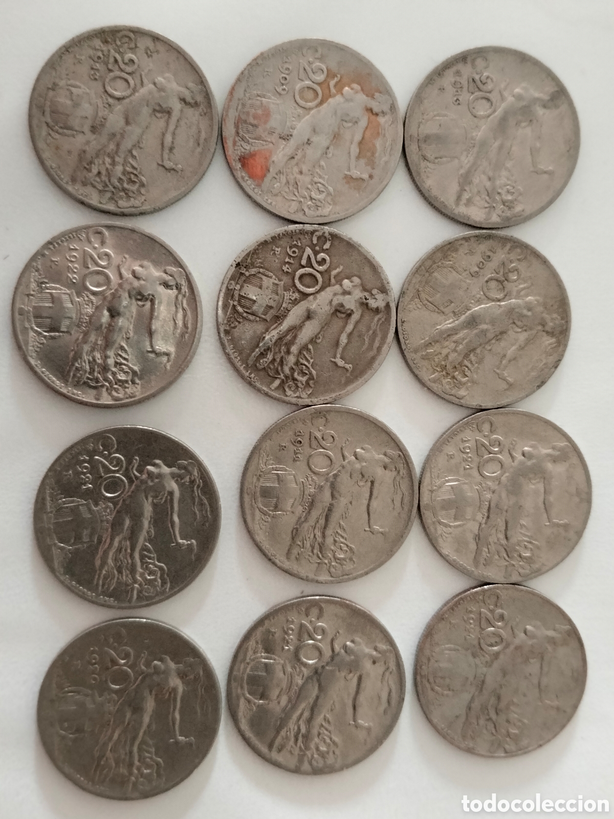 Material numism&aacute;tico: Moneda 20 c Italia antiguas - Foto 9