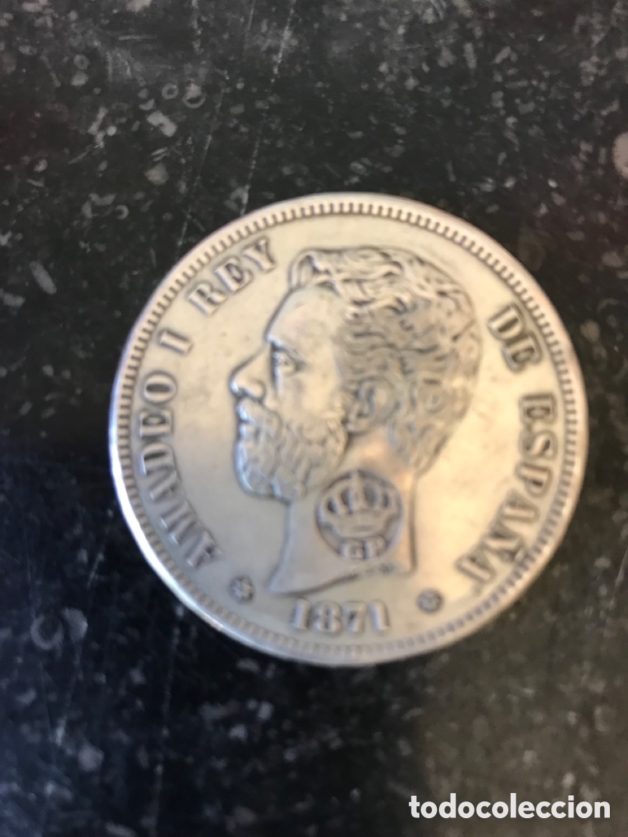 Material numism&aacute;tico: Moneda 5 pesetas duro - Foto 2