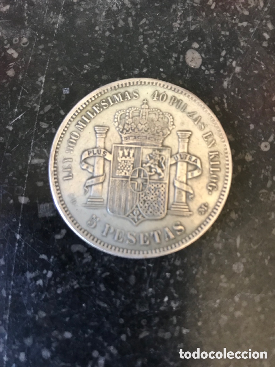 Material numism&aacute;tico: Moneda 5 pesetas duro - Foto 1