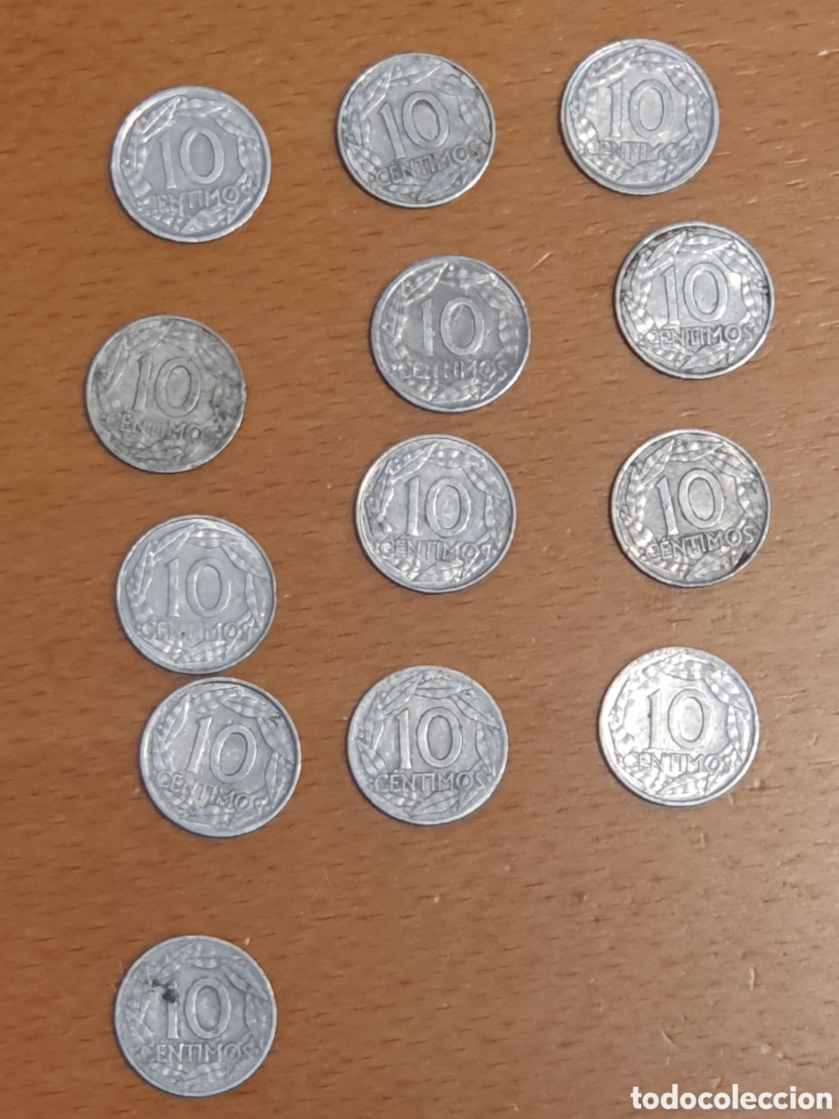 Material numism&aacute;tico: Lote 13 monedas de 10 centimos de 1959 - Foto 2