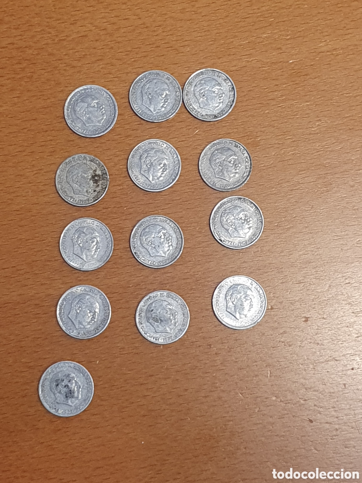 Material numism&aacute;tico: Lote 13 monedas de 10 centimos de 1959 - Foto 1