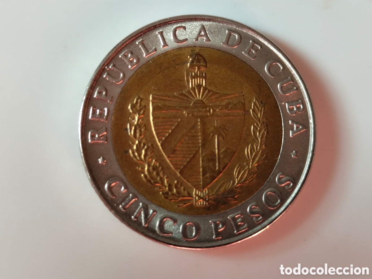 Material numism&aacute;tico: Moneda de cuba 2016 5 pesos - Foto 2