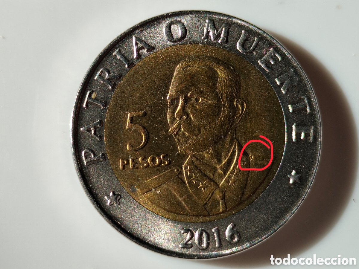 Material numism&aacute;tico: Moneda de cuba 2016 5 pesos - Foto 10