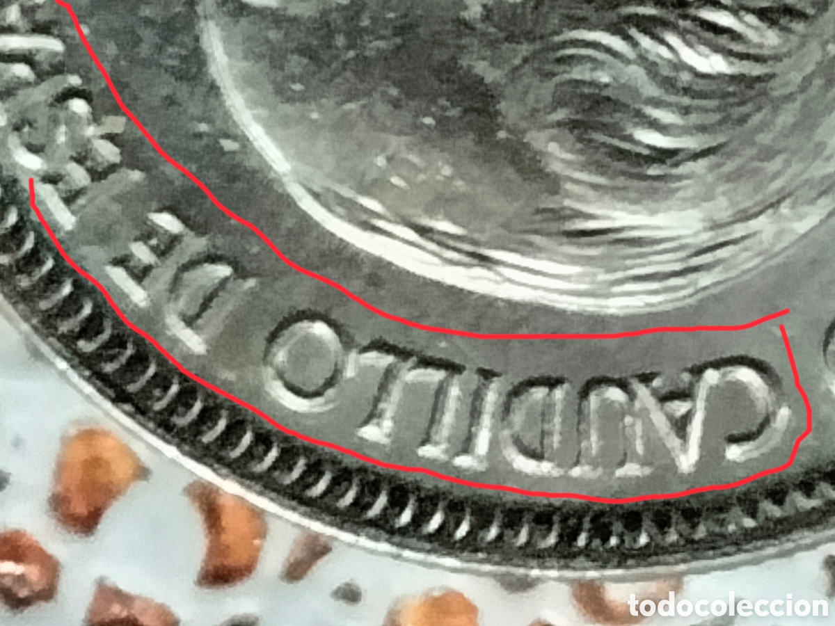 Material numism&aacute;tico: Moneda 5 pesetas Franco 1957*75 - Foto 5