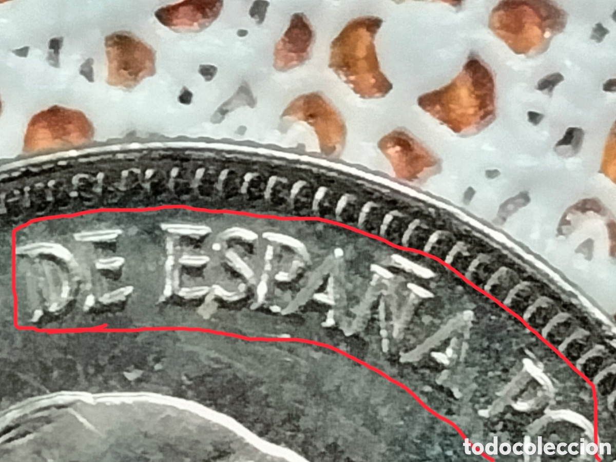 Material numism&aacute;tico: Moneda 5 pesetas Franco 1957*75 - Foto 7