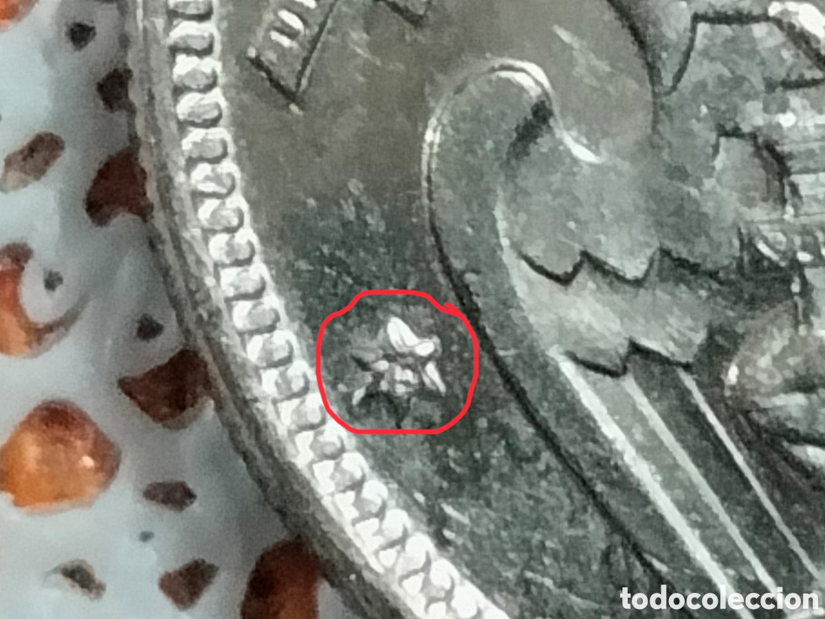 Material numism&aacute;tico: Moneda 5 pesetas Franco 1957*75 - Foto 11