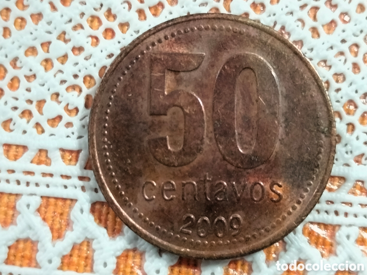 Material numism&aacute;tico: Moneda de 50 centavos argentina - Foto 5