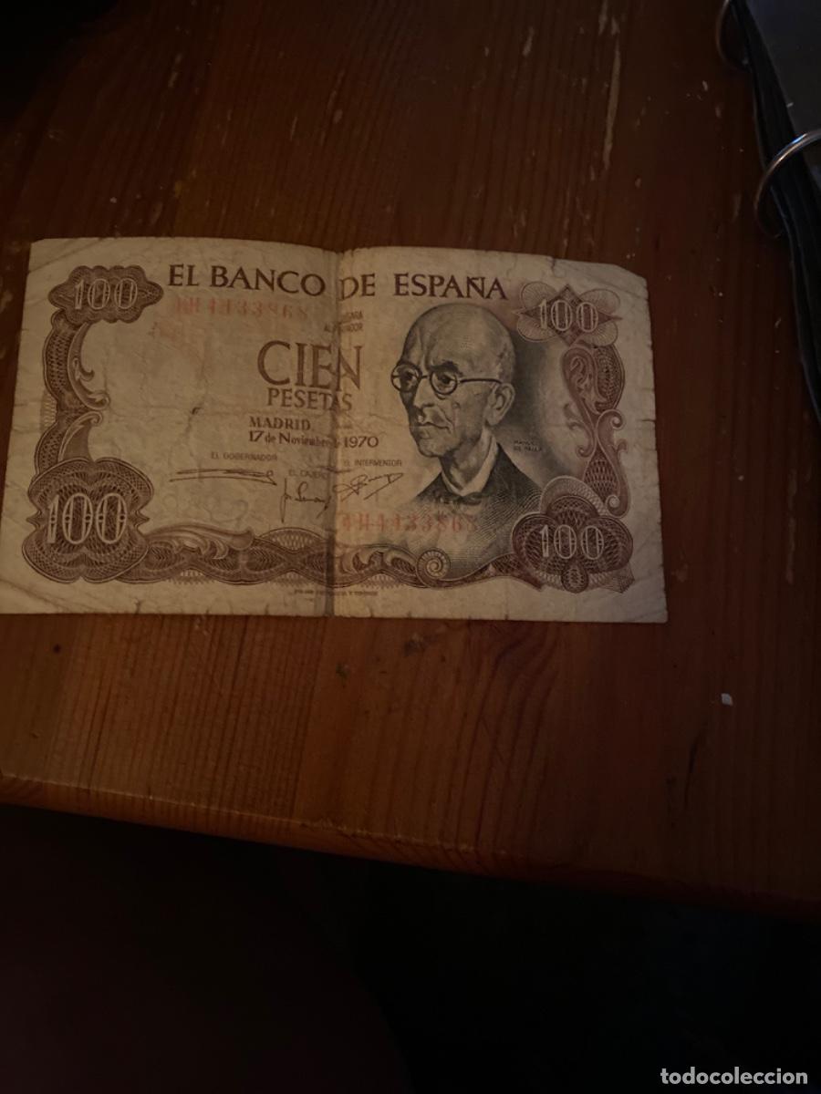 Material numism&aacute;tico: Billete 100 pesetas 1970 - Foto 1