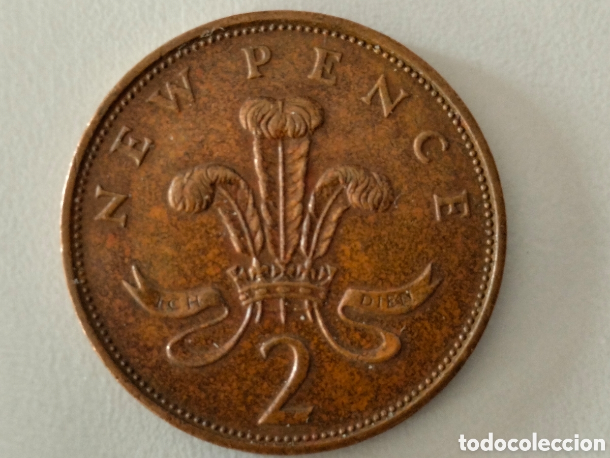 Material numism&aacute;tico: Moneda new pence 2 1978 - Foto 2