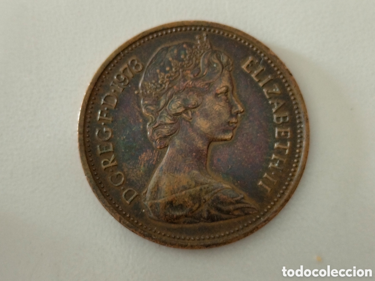 Material numism&aacute;tico: Moneda new pence 2 1978 - Foto 3