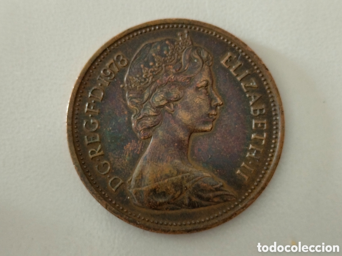 Material numism&aacute;tico: Moneda new pence 2 1978 - Foto 4