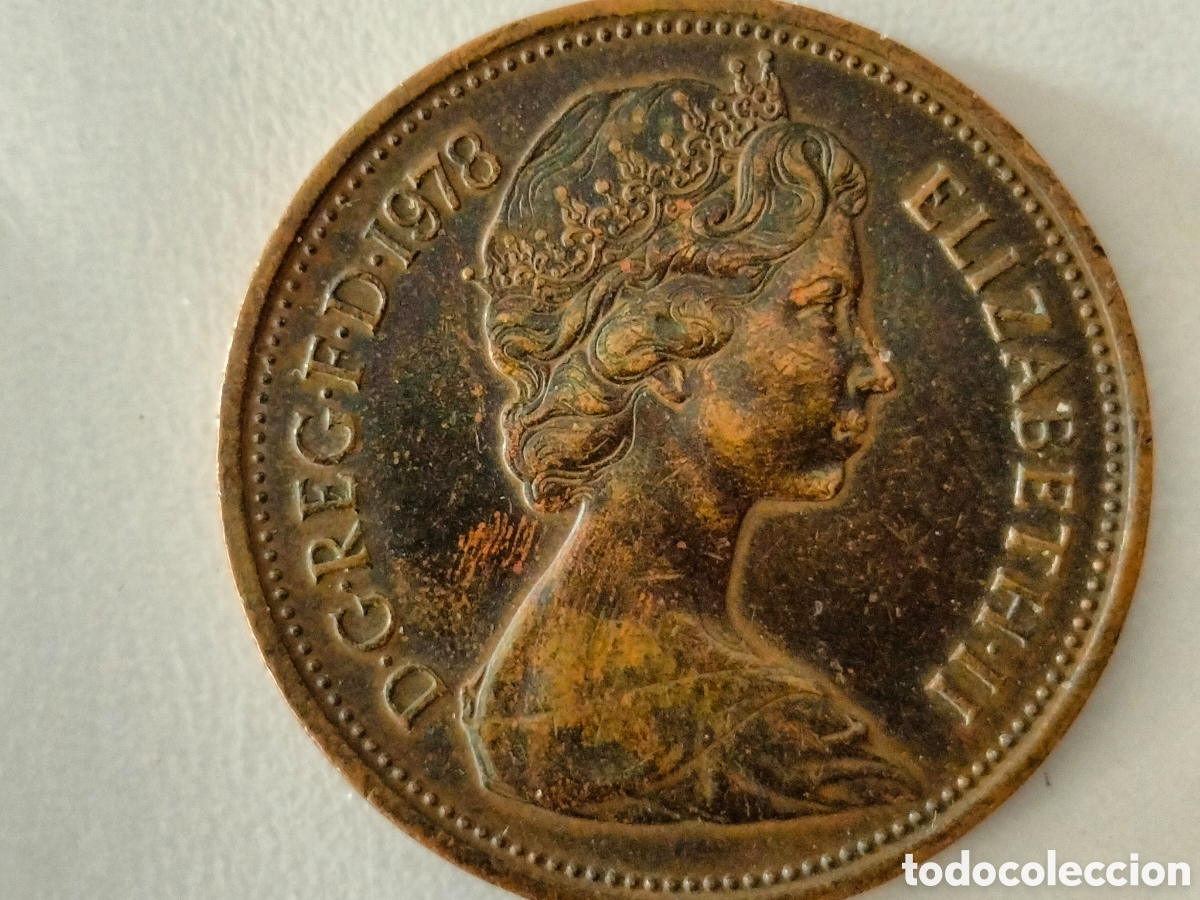 Material numism&aacute;tico: Moneda new pence 2 1978 - Foto 6