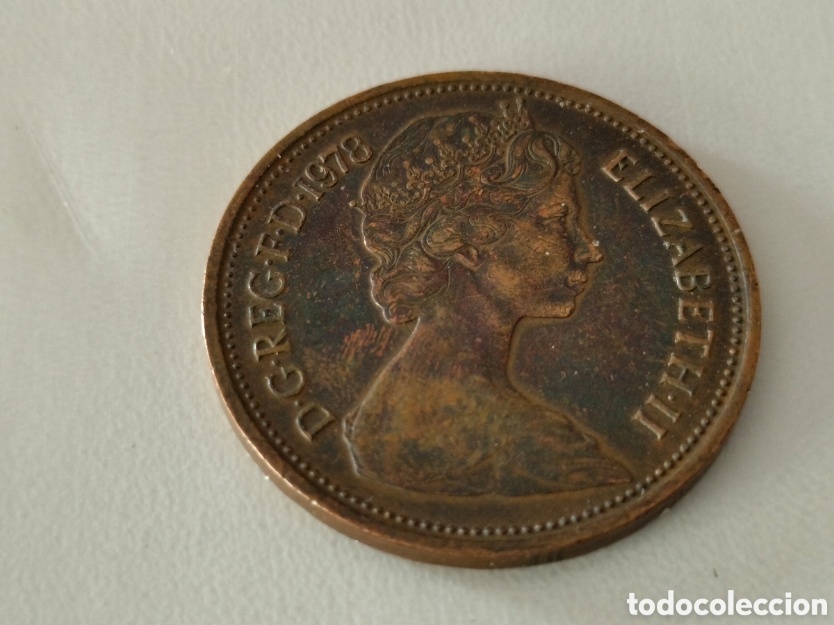 Material numism&aacute;tico: Moneda new pence 2 1978 - Foto 1