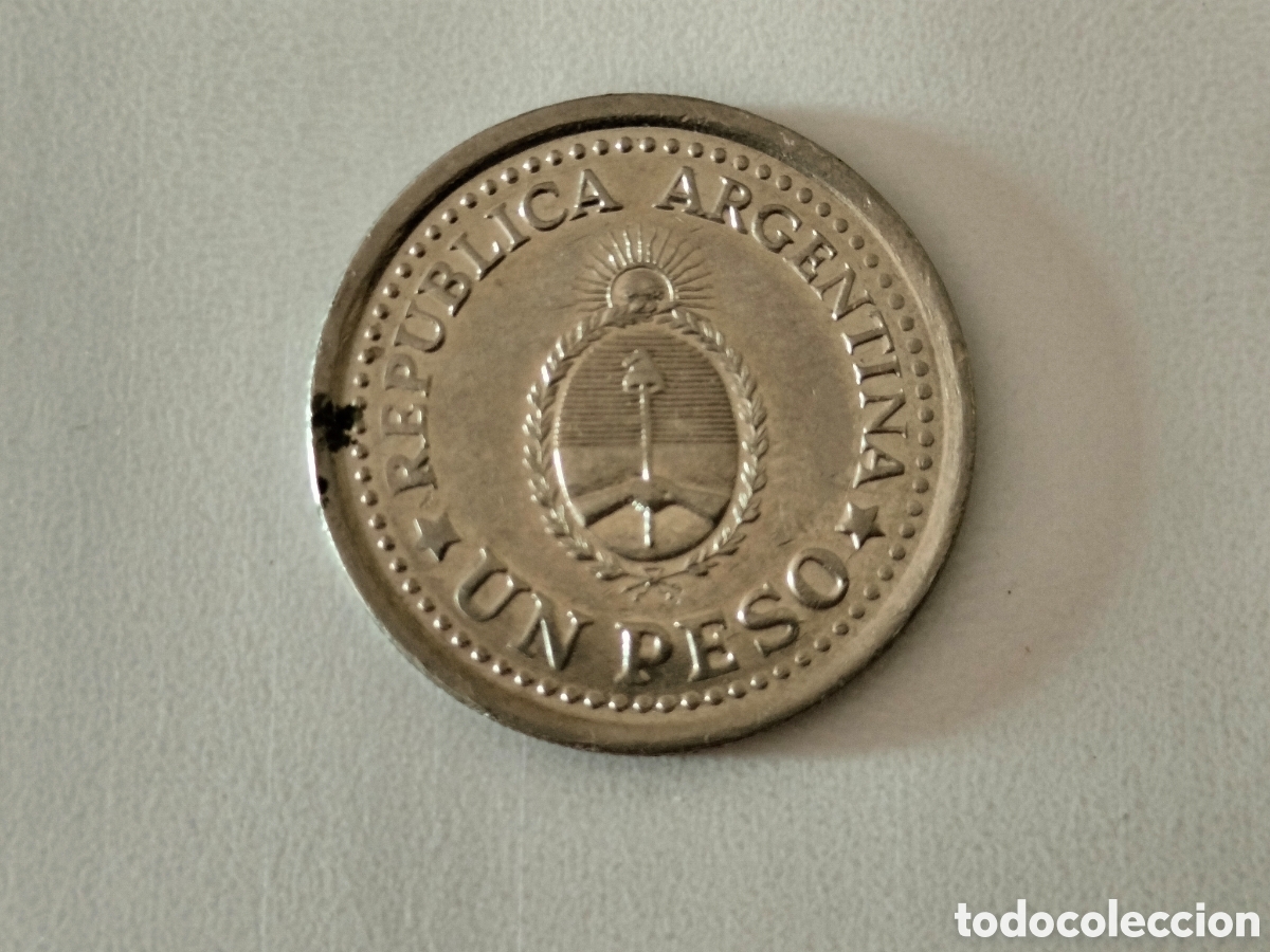 Material numism&aacute;tico: Moneda de un peso argentina - Foto 2