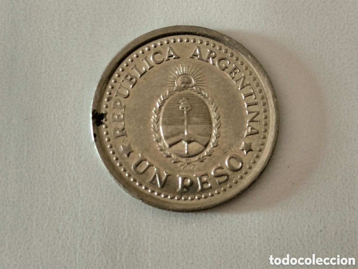 Material numism&aacute;tico: Moneda de un peso argentina - Foto 4