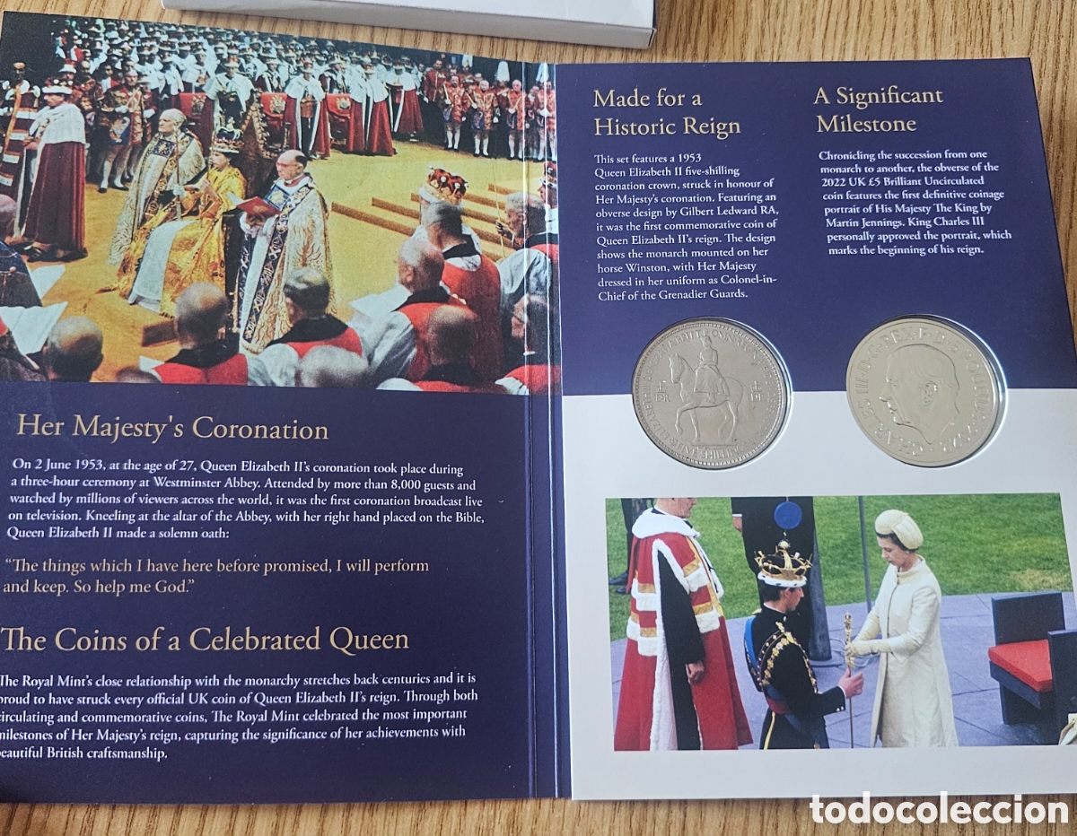 Material numism&aacute;tico: Set memorial Reina Isabel II de Inglaterra - Foto 5