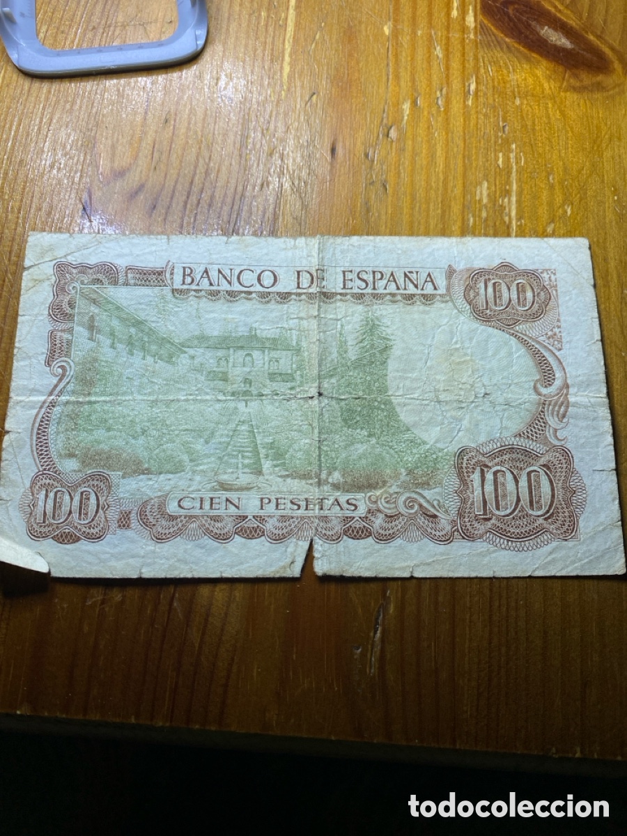 Material numism&aacute;tico: Billete 100 pesetas 1970 - Foto 2