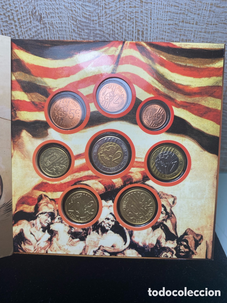 Material numism&aacute;tico: Cartera monedas coleccion Catalu&ntilde;a - Foto 4