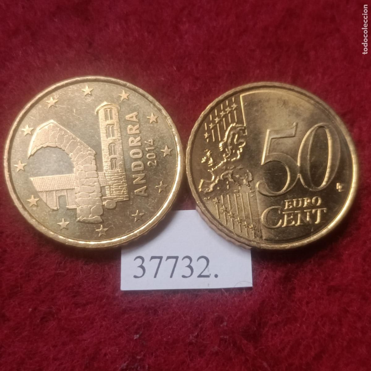 Material numism&aacute;tico: 50 c&eacute;ntimos Andorra 2014 una moneda, 37732 - Foto 1