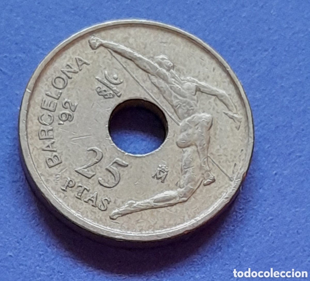 Material numism&aacute;tico: Moneda Barcelona 1992 - Foto 2