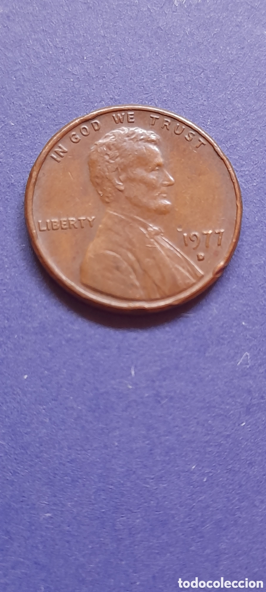 Material numism&aacute;tico: Vintage moneda 1 Penny - Foto 1