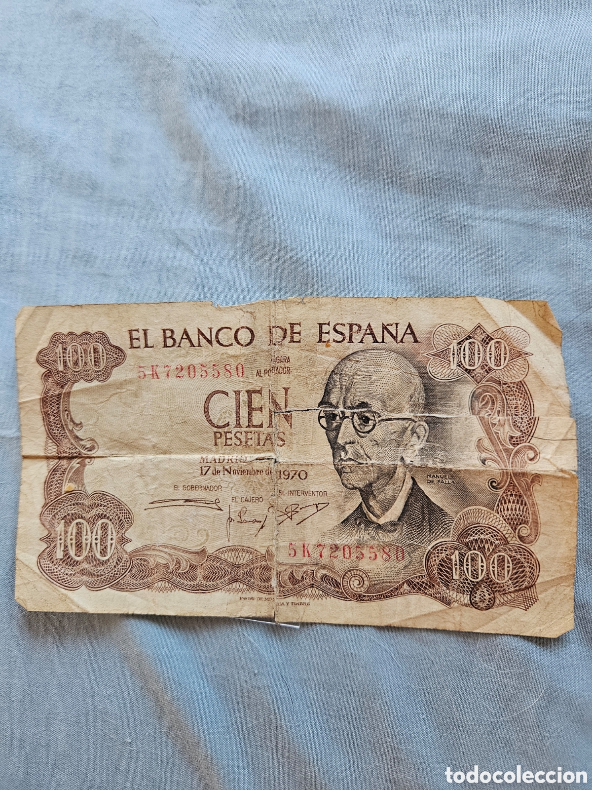 Material numism&aacute;tico: Billete 100 pesetas en buen estado - Foto 1