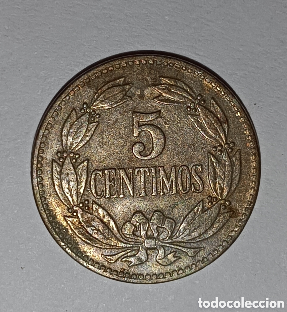 Material numism&aacute;tico: Moneda de 5 c&eacute;ntimos Venezuela 1958 - Foto 1
