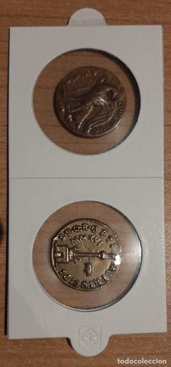 Material numism&aacute;tico: Moneda r&eacute;plica romana ARDE LVCVS