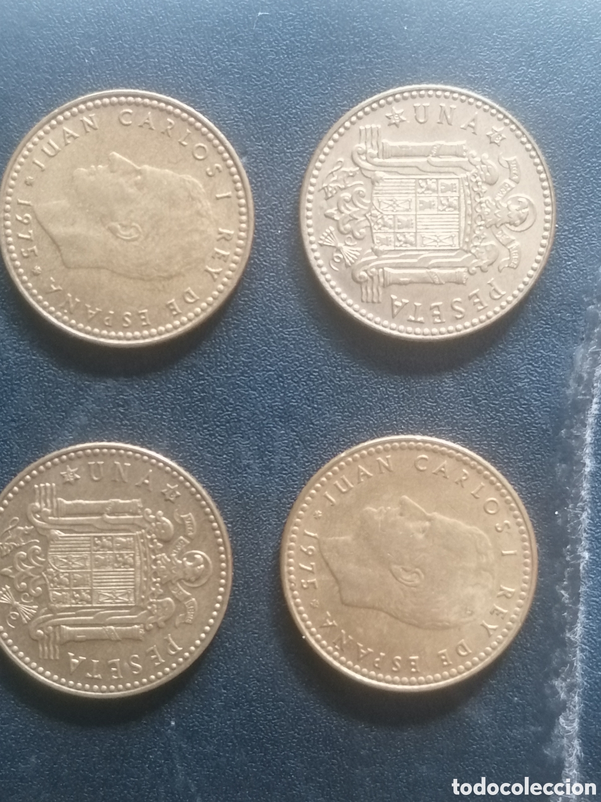 Material numism&aacute;tico: Una peseta 1975 Rey estrella 78 - Foto 1