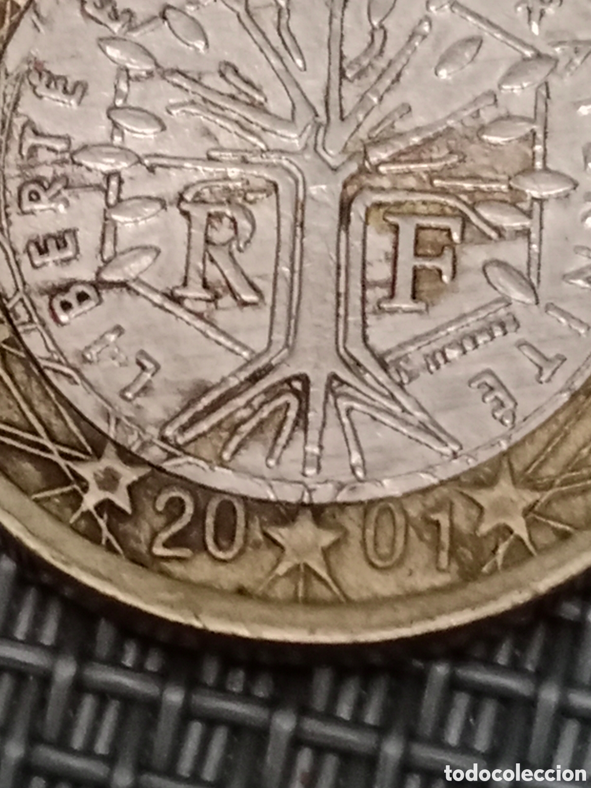 Material numism&aacute;tico: MONEDA de 1 euro Francia con fallos de acu&ntilde;aci&oacute;n - Foto 5