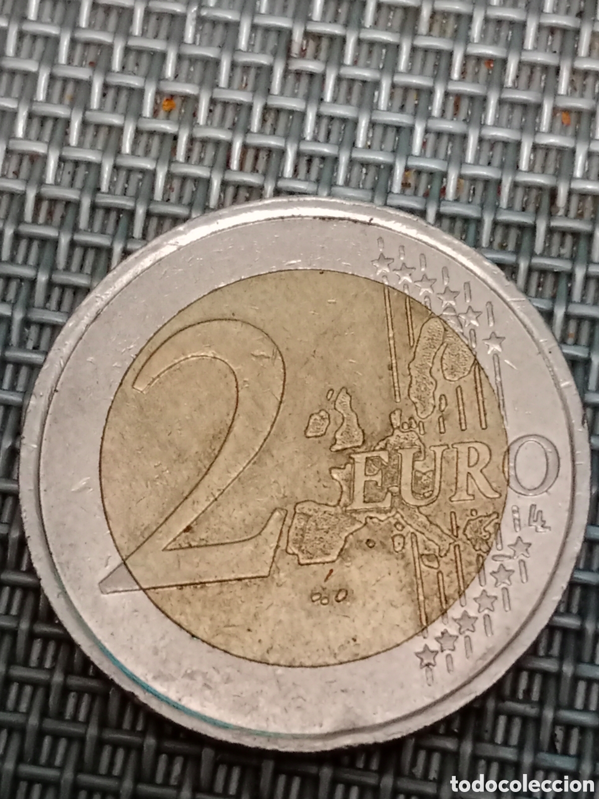 Material numism&aacute;tico: Moneda de 2 euros Francia A&ntilde;o 2000 mal Acu&ntilde;ada - Foto 8