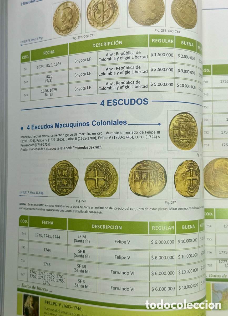 Material numism&aacute;tico: CAT&Aacute;LOGO DE MONEDAS Y BILLETES DE COLOMBIA - Foto 9