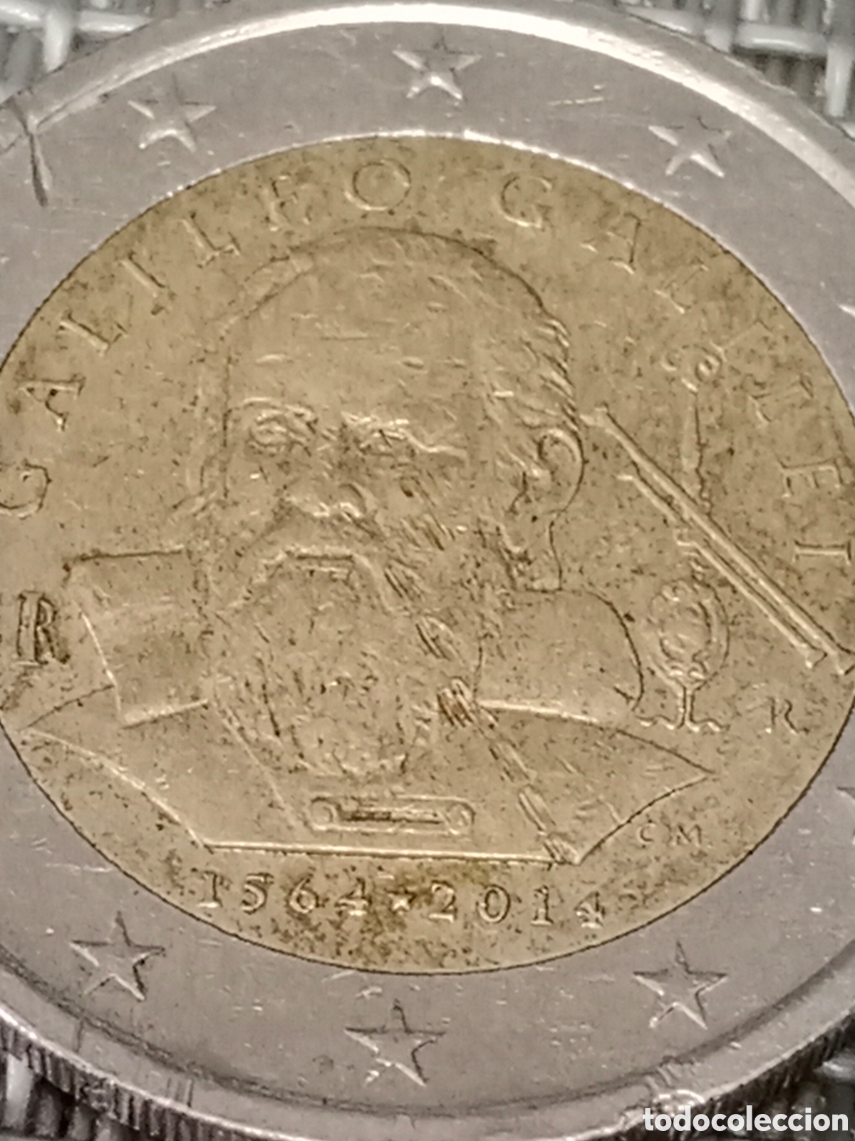 Material numism&aacute;tico: Moneda de 2 euros Galileo - Foto 2